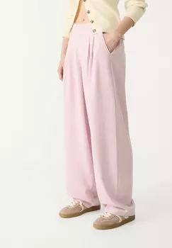 Брюки ELEGANT BALLOON Stradivarius, светло-розовый