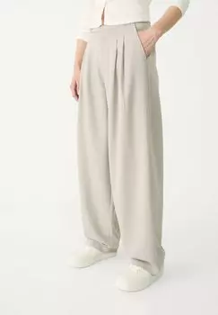 Брюки ELEGANT BALLOON Stradivarius, светло-серый