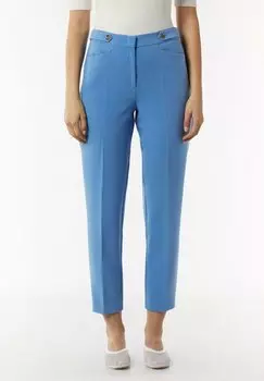 Брюки ELEGANTE MIT RIEGEL UND KNOPF comma, синий