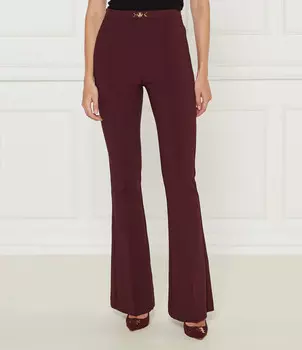 Брюки Elisabetta Franchi flare fit, бордо