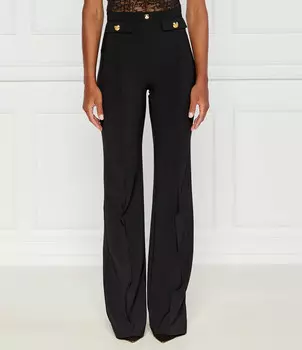 Брюки Elisabetta Franchi flare fit, черный