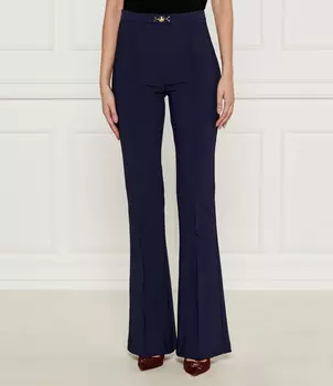 Брюки Elisabetta Franchi flare fit, фиолетовый