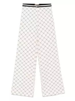 Брюки Elisabetta Franchi La Mia Bambina с логотипом, нейтральный