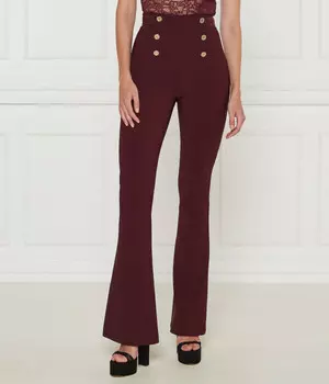 Брюки Elisabetta Franchi Slim Fit, бургундия