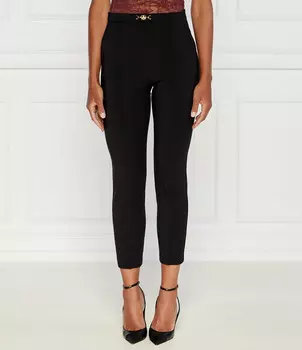 Брюки Elisabetta Franchi Slim Fit high waist, черный