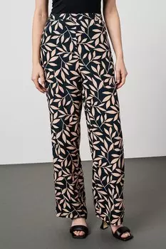 Брюки Ellie свободного кроя с цветочным мотивом Vila, оранжевый