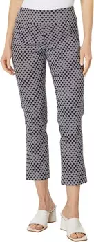 Брюки Elliott Lauren Lattice - Pull-On Crop w/ Side Vent Detail, цвет Black/White