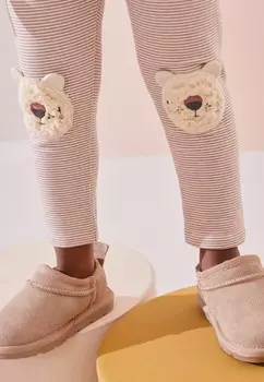 Брюки EMBELLISHED, Leggings Next, бежевый