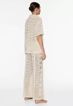 Брюки Embroidered OYSHO, камень