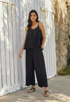 Брюки EMBROIDERED SPARKLE Next, цвет black