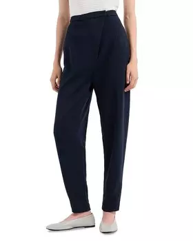 Брюки Emporio Armani из фактурного джерси, синий