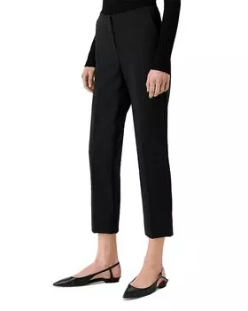 Брюки Emporio Armani из габардина стрейч 7/8, черный