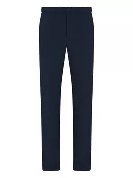 Брюки Emporio Armani с эластичной талией, синий