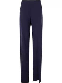 Брюки Emporio Armani с атласной отделкой, синий