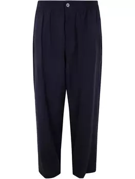 Брюки Emporio Armani со складками, синий