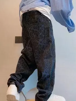 Брюки EMRG с леопардовым принтом Мужчины могут носить его каждый день Manfinity, черный