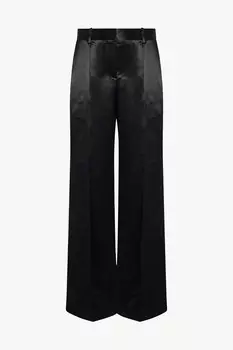 Брюки Encore из вискозы The Row, черный