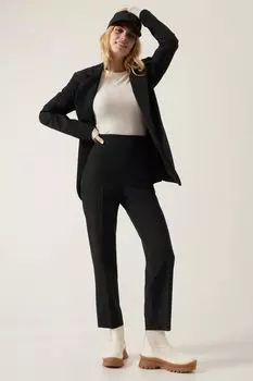 Брюки Endless со средней посадкой и зауженными брючинами Athleta, черный