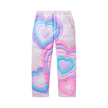 Брюки ERL Puffer 'Purple', фиолетовый