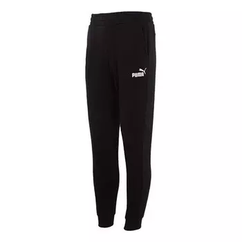 Брюки ess elevated sweatpants 'black' Puma, черный