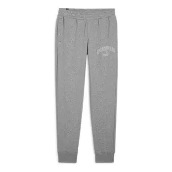 Брюки ess+ logo lab sweatpants 'grey heather' Puma, серый