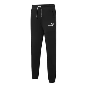 Брюки ess+ relaxed sweatpants 'black' Puma, черный