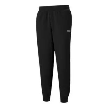 Брюки essentials fleece sweatpant 'black' Puma, черный