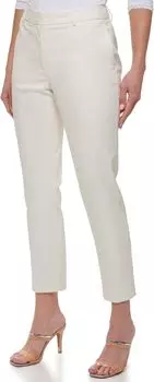 Брюки Essex в тонкую полоску DKNY, цвет White/Sand
