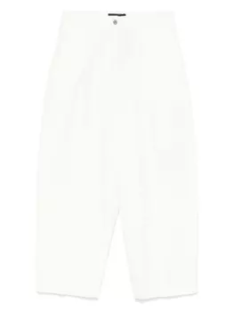 Брюки ETRO с узором «ёлочка», белый