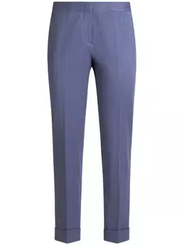 Брюки ETRO с узором пейсли и жаккардом, синий