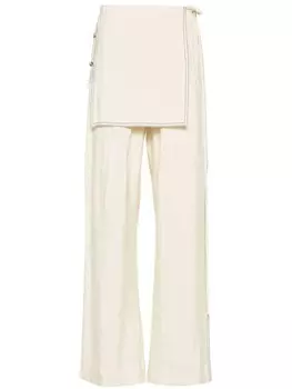 Брюки Evea широкого кроя Nanushka, бежевый