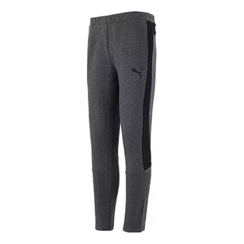 Брюки evostripe pants 'grey black' Puma, серый