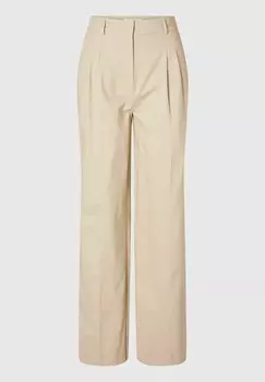 Брюки EXTRA WIDE FIT Selected Femme, бежевый