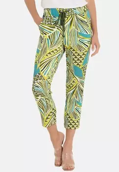 Брюки FARBIGE MIT GRAFISCHEM MADELEINE, хаки