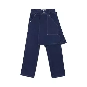 Брюки-фартук Needles Индиго