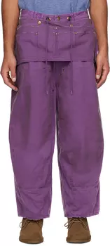 Брюки-фартуки HD NEEDLES, фиолетовый