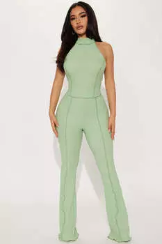 Брюки Fashion Nova 230220SET, шалфей