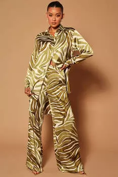 Брюки Fashion Nova GW22C1634, оливковый