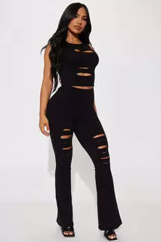 Брюки Fashion Nova HKTP22514, черный