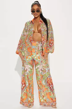 Брюки Fashion Nova IT12118SET, оранжевый