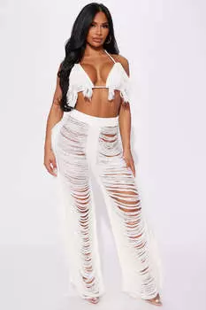 Брюки Fashion Nova MTP5667FN, слоновая кость