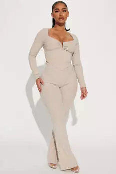 Брюки Fashion Nova SET5430, бежевый