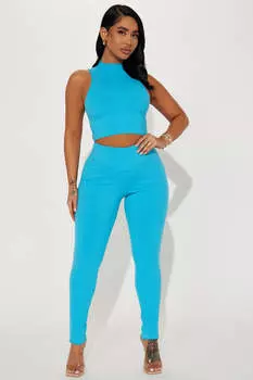 Брюки Fashion Nova ST3388FN, бирюзовый