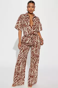 Брюки Fashion Nova TGI6057SET, коричневый