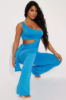 Брюки Fashion Nova TP8477, бирюзовый