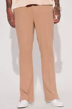 Брюки Fashion Nova ZDF01U310001, серо-коричневый