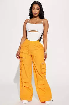 Брюки Fashion Nova ZDNT310026, оранжевый