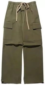 Брюки Fear of God Essentials Bonded Nylon Field Pant 'Military', зеленый