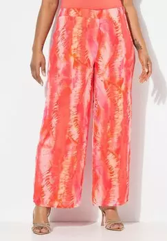 Брюки FEATHER BATIK PRINT Ulla Popken, коралловый