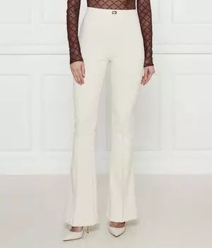 Брюки Flare fit Elisabetta Franchi, экрю